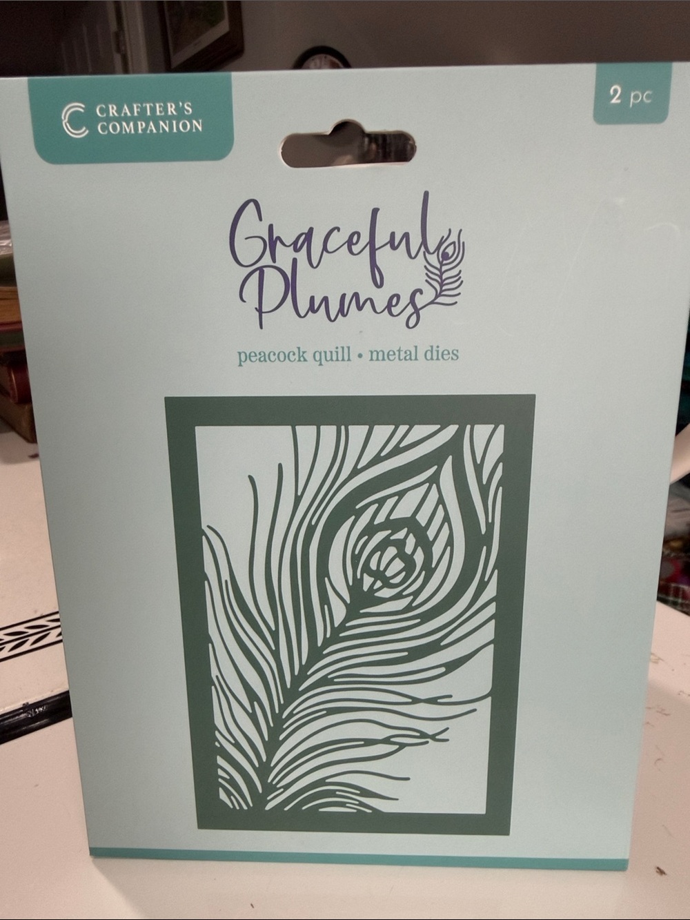 Graceful Plumes Peacock Quill Metal Dies